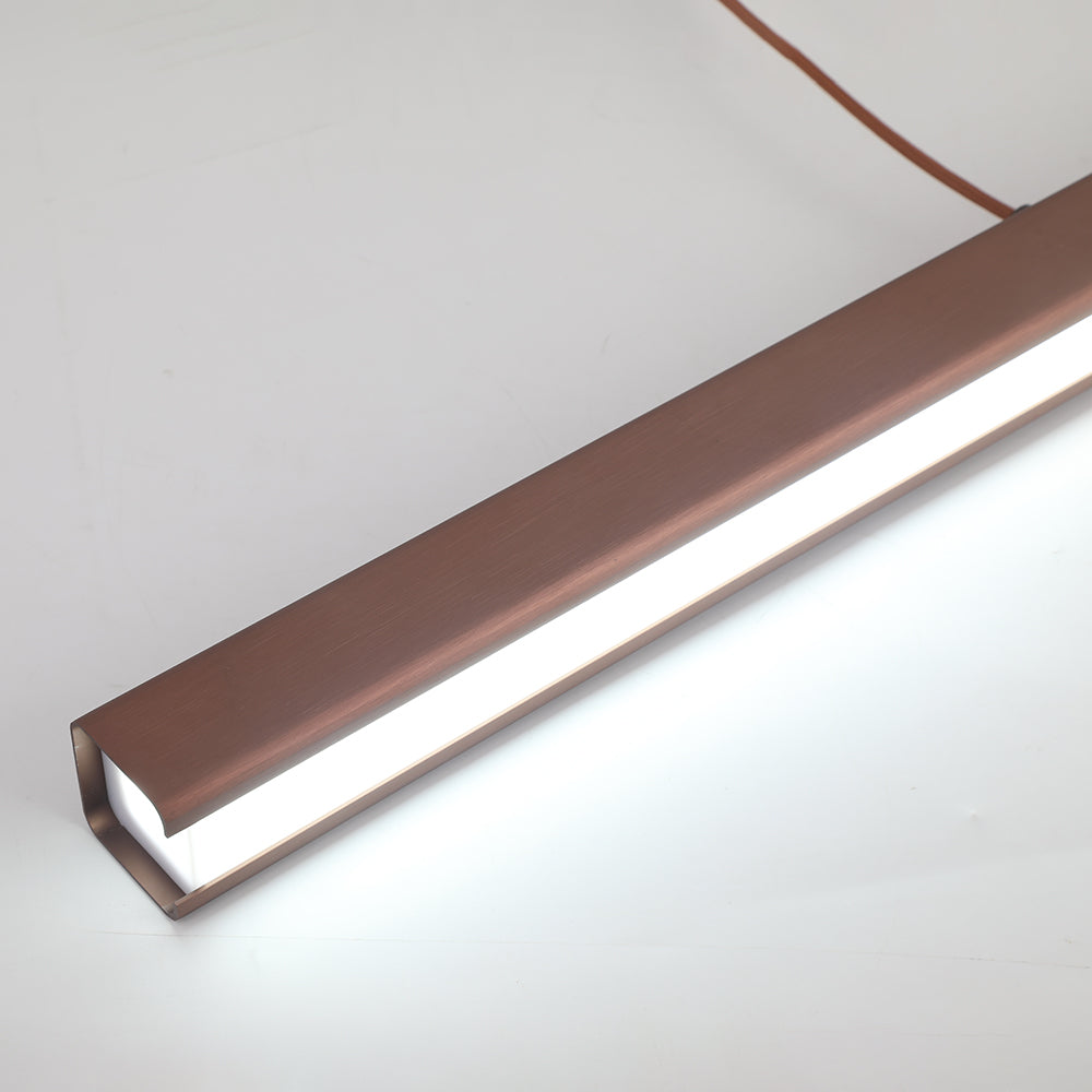 Thala Suspension Linéaire Moderne Noir/Marron Salon - Neutralighting