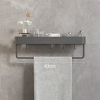 Bathroom Wall Shelf Water-Resistant Material | Modern Minimalist Style | Organizes Toiletries and Towels within Reach