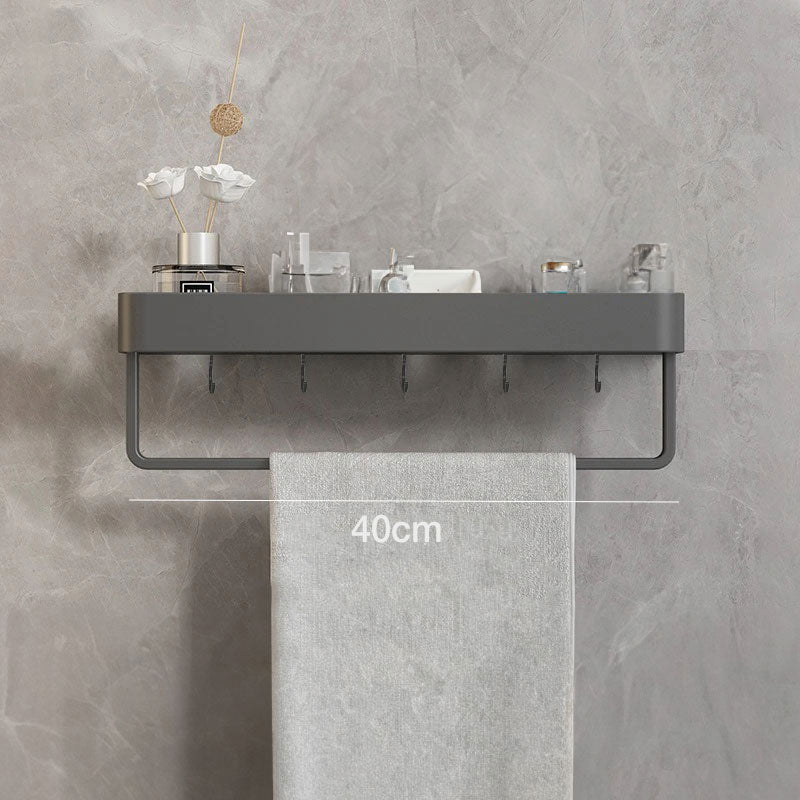 Bathroom Wall Shelf Water-Resistant Material | Modern Minimalist Style | Organizes Toiletries and Towels within Reach