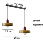 Double Glass Pendant Lamp – Retro Inspired Modern Dining Table Design