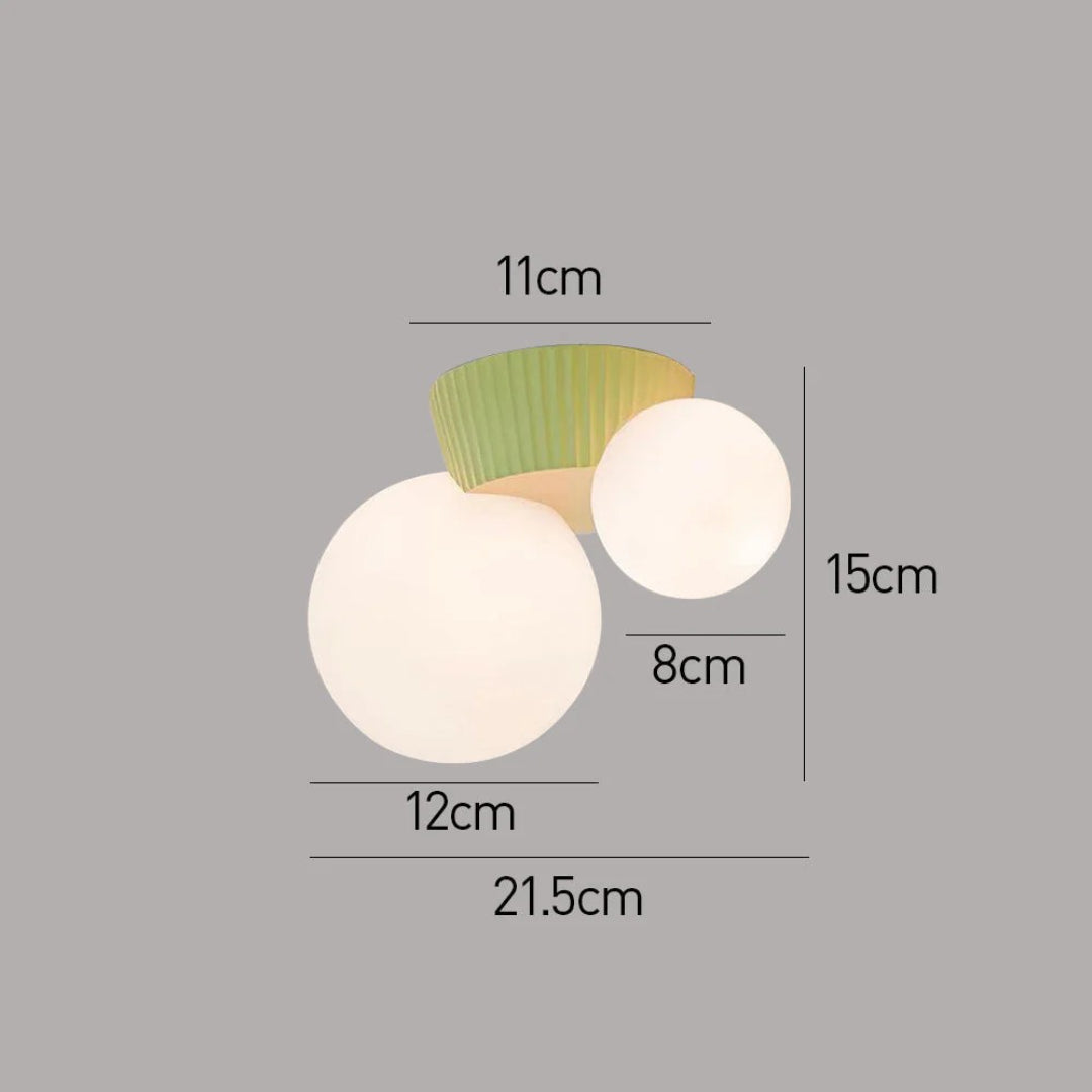 Double Globe Ceiling Light
