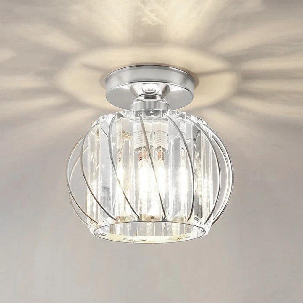 Vintage Crystal Ceiling Light