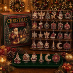 24-day Mini Christmas Calendar with Building Blocks, Unique Designs, Buildable Bricks, Includes Hanging Loops, Festive Countdown