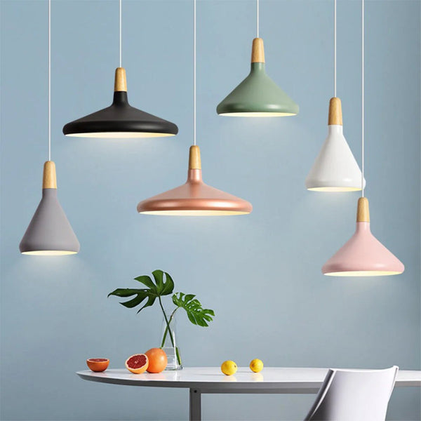 Scandinavian Wooden Pendant Light