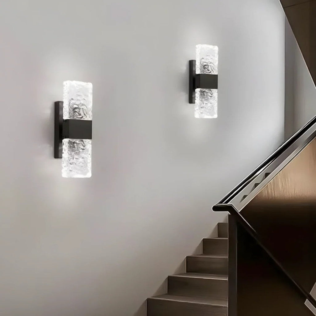 Contemporary Crystal Glass Wall Light