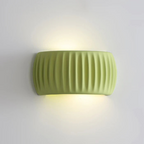 Modern Resin Wall Sconce Ribbed LED Accent Light