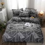 Botanical Print Duvet Cover Set Floral Pattern Bedding Collection Modern Bedroom Linen Set
