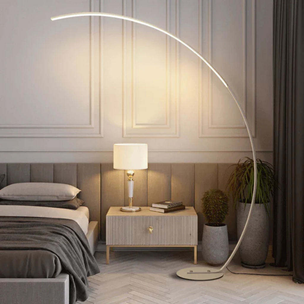 Minimalist Arc Floor Lamp Modern LED Standing Light