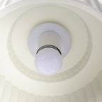 Minimalist Ribbed Ceramic Ceiling Light
