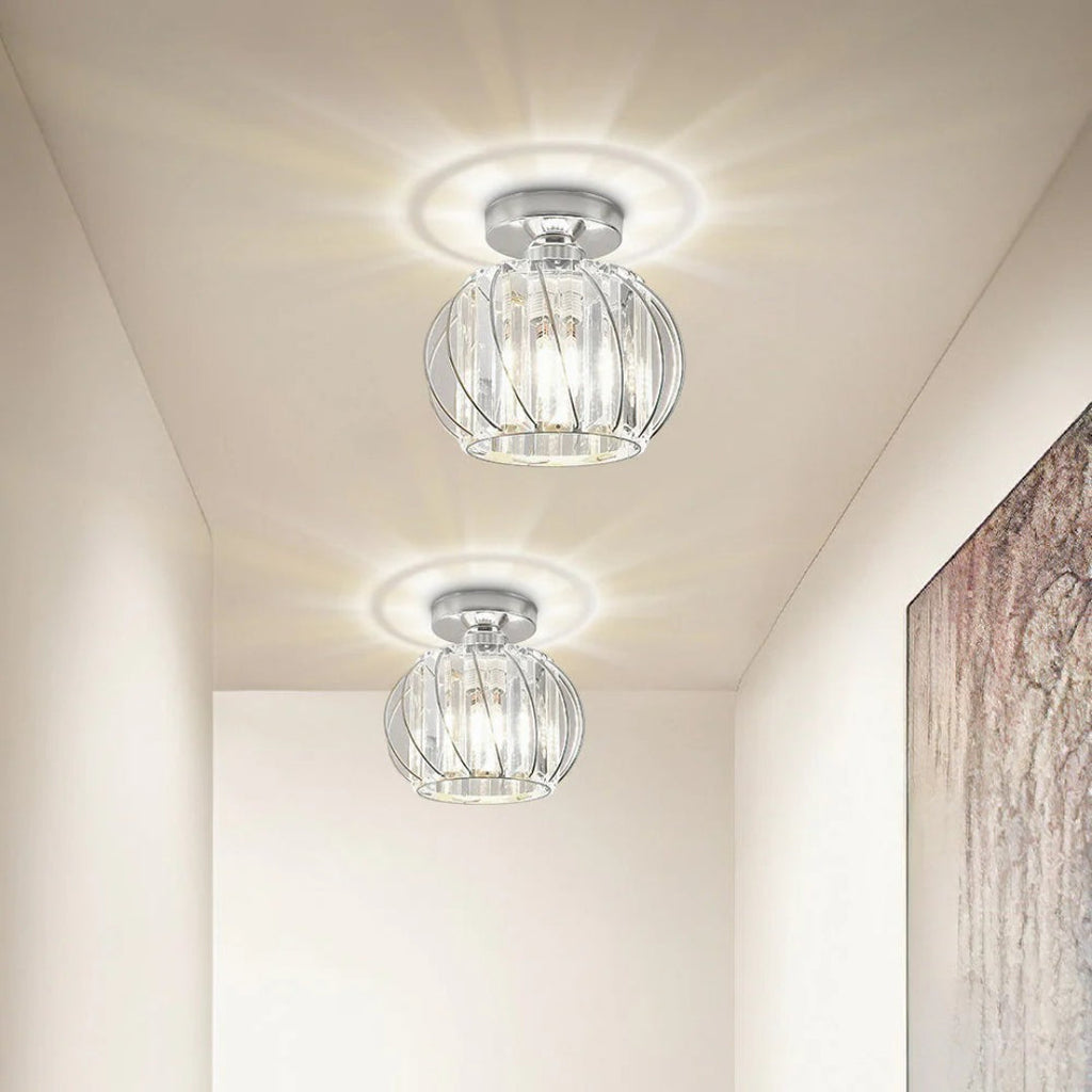 Vintage Crystal Ceiling Light