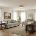 Minimalist Ceiling Lamp – Natural Finish Warm Interior Accent Design