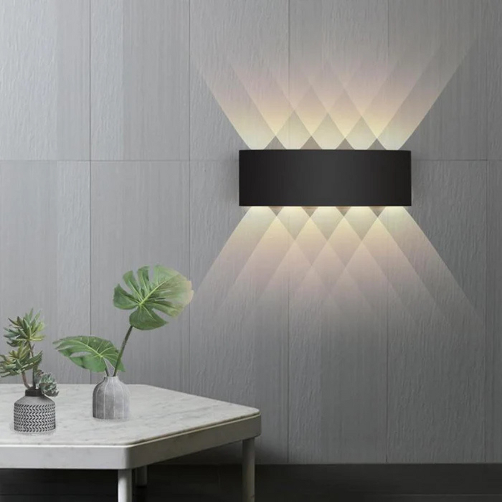 LED Wall Light Aluminum IP54 Weatherproof | Energy Efficient Lighting | Indoor and Outdoor Hardwired Wall Mounted Light