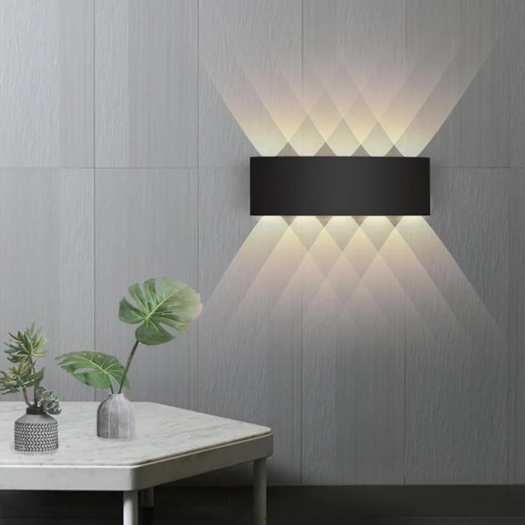 LED Wall Light Aluminum IP54 Weatherproof | Energy Efficient Lighting | Indoor and Outdoor Hardwired Wall Mounted Light