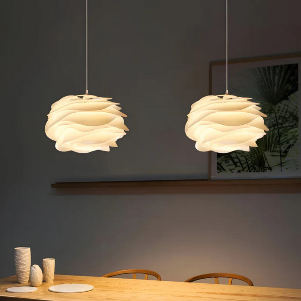 Sculptural Wave Pendant Light Modern Floral Chandelier Contemporary Ceiling Fixture