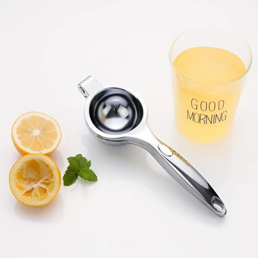 Citrus Press Stainless Steel | Manual Hand Juicer for Lemons and Limes | Dishwasher Safe Design for Easy Cleaning