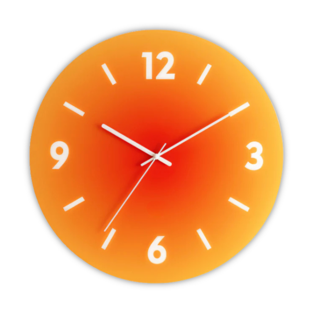 Sunset Glass Design Wall Clock