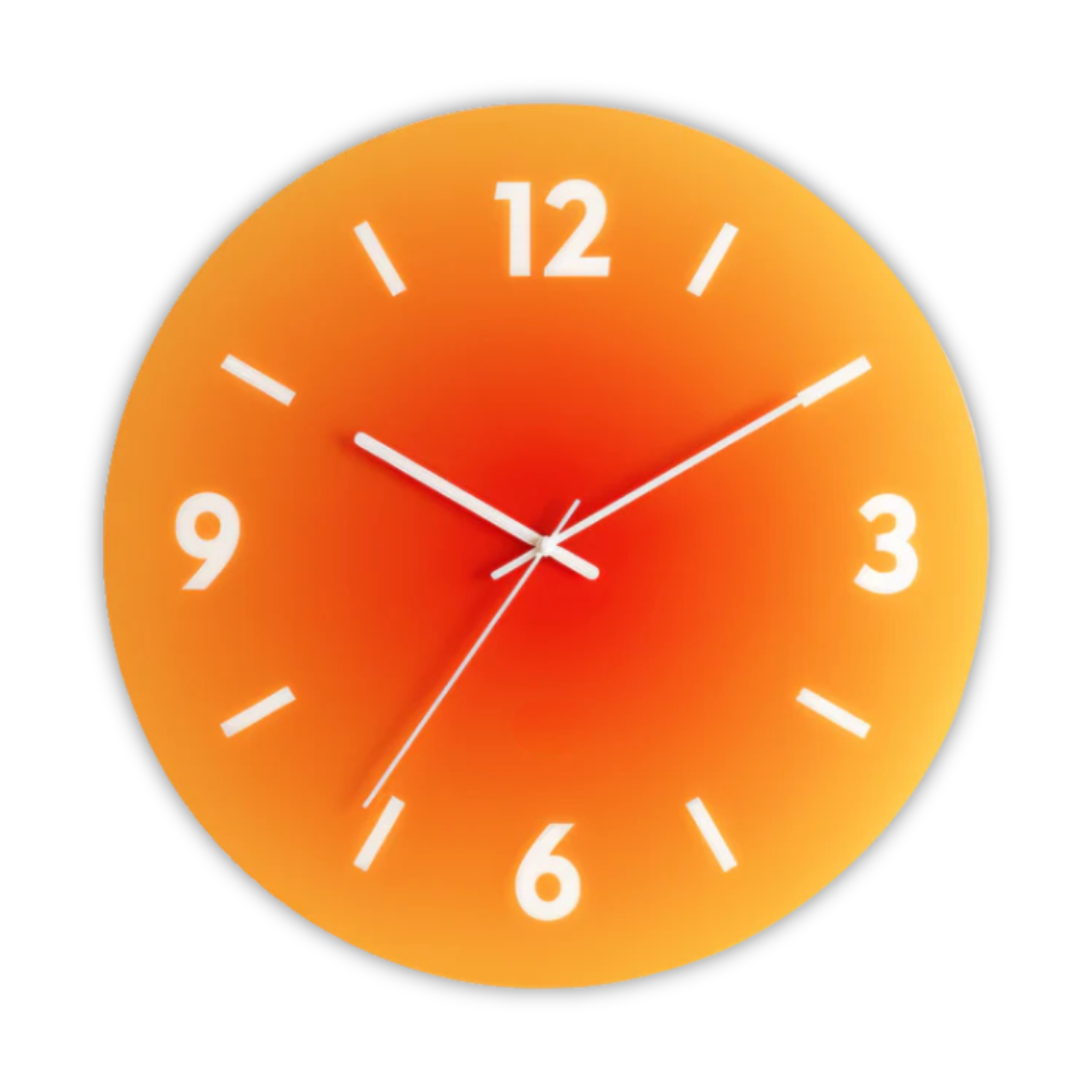 Sunset Glass Design Wall Clock