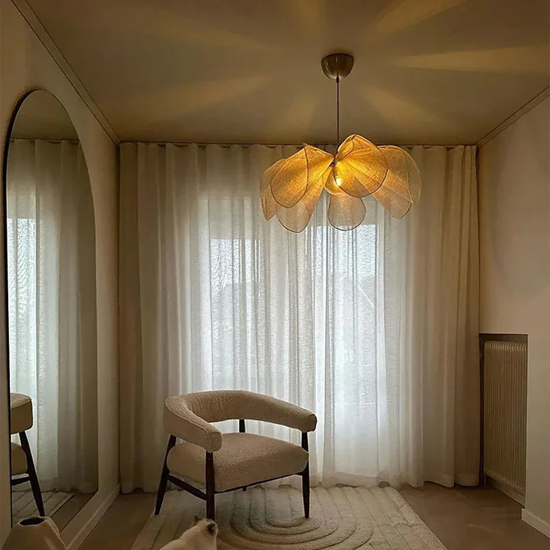 Fabric Pendant Lamp – Vintage Inspired Classic Shade Design