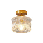 Vintage Wavy Glass Ceiling Light