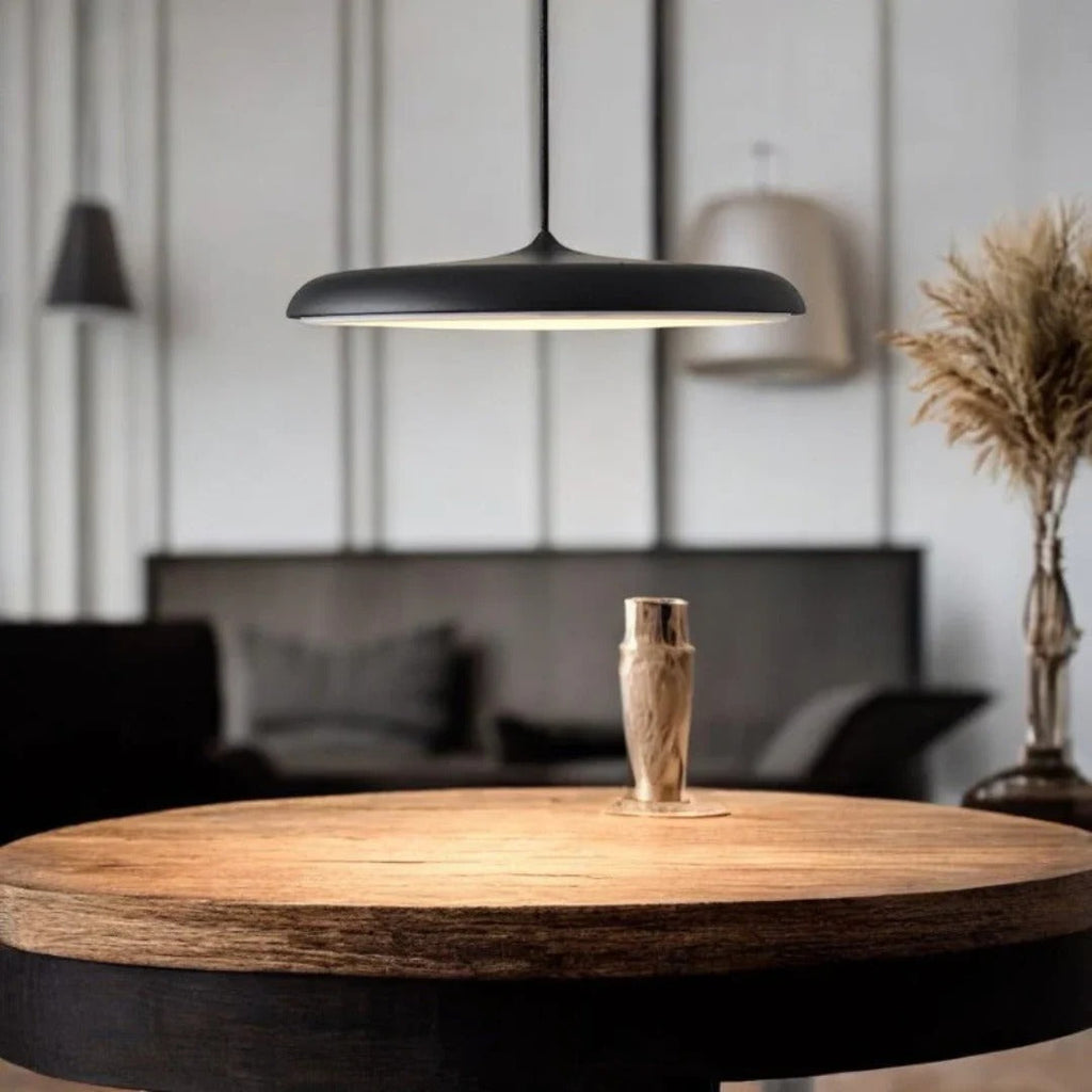 Minimalist Round Metal Pendant Light
