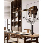 Minimalist Wooden Bead Pendant Light