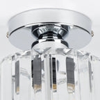 Crystal Metal Cube Ceiling Light