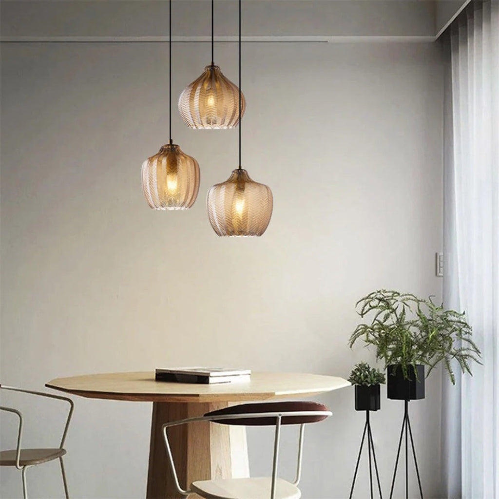 Woven Glass Pendant Light