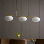Linear Triple Glass Pendant Light