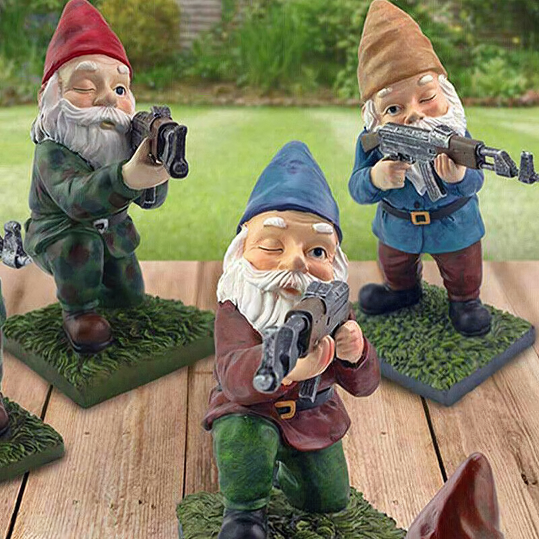 Military Garden Gnome