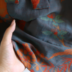 Cotton Waffle Bathrobe | Lightweight Breathable Dressing Gown for Lounging | Soft Jacquard Morning Robe with Pockets