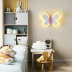 Butterfly LED Wall Light Kids Room Sconce Decorative Bedroom Accent Lamp