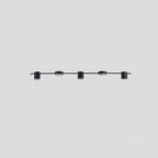 LED Pendant Light Metal Suspension | Modern Cubic Bar with Round Spotlights | 10-15m2 Coverage for Living Room and Bedroom