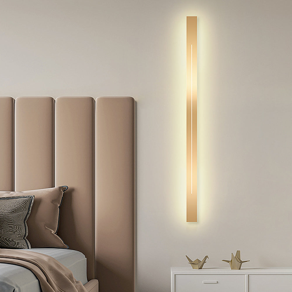 Azin Applique Murale Linéaire Simple Noir/Or Salon - Neutralighting