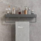 Bathroom Wall Shelf Water-Resistant Material | Modern Minimalist Style | Organizes Toiletries and Towels within Reach
