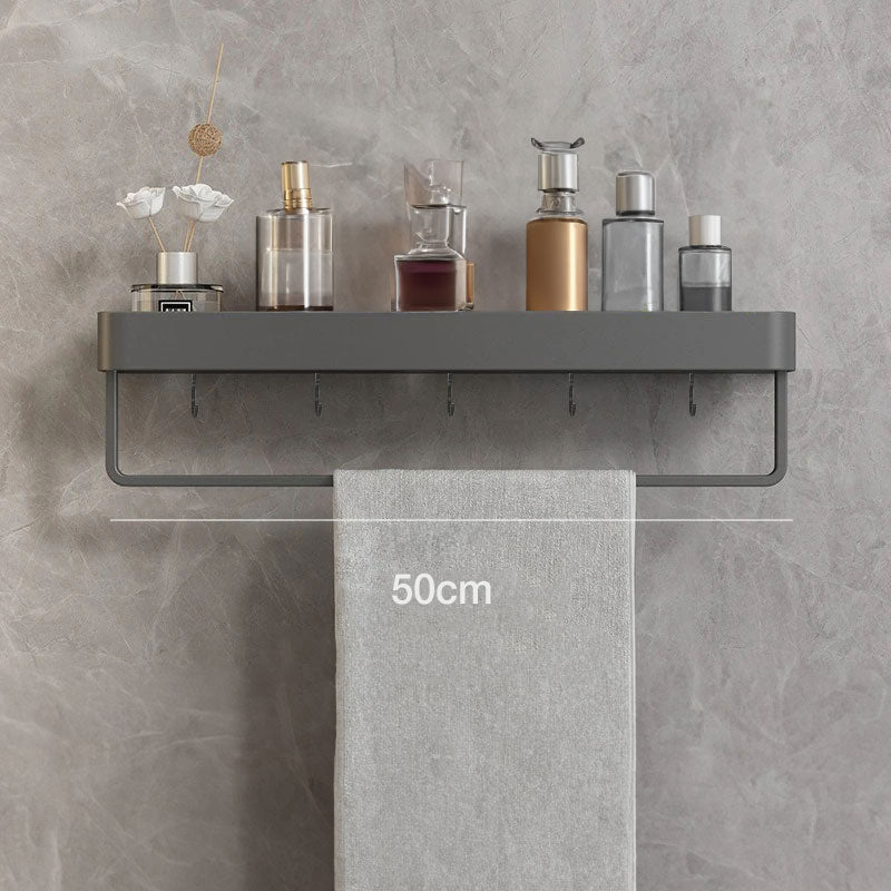 Bathroom Wall Shelf Water-Resistant Material | Modern Minimalist Style | Organizes Toiletries and Towels within Reach