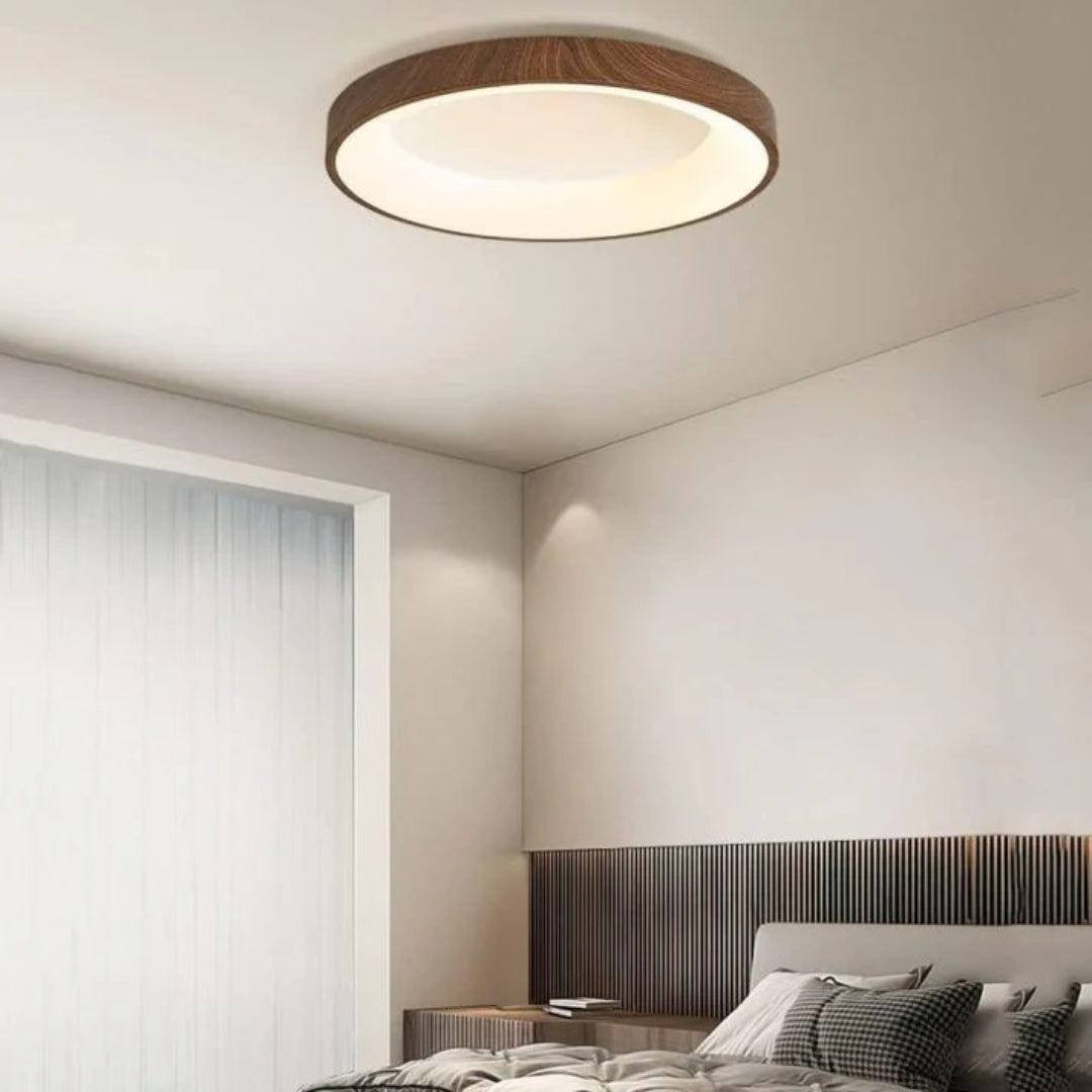 Wooden LED Round Ceiling Light