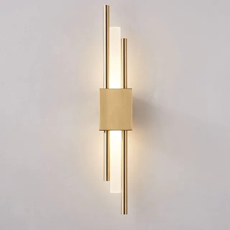 Drena Applique Murale Linéaire Moderne Marbre. Blanc/Vert/Or. Salon - Neutralighting