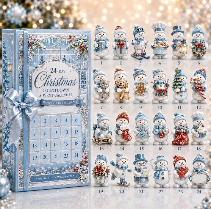24-day Mini Christmas Calendar with Building Blocks, Unique Designs, Buildable Bricks, Includes Hanging Loops, Festive Countdown