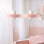 Double Glass Pendant Lamp – Retro Inspired Modern Dining Table Design