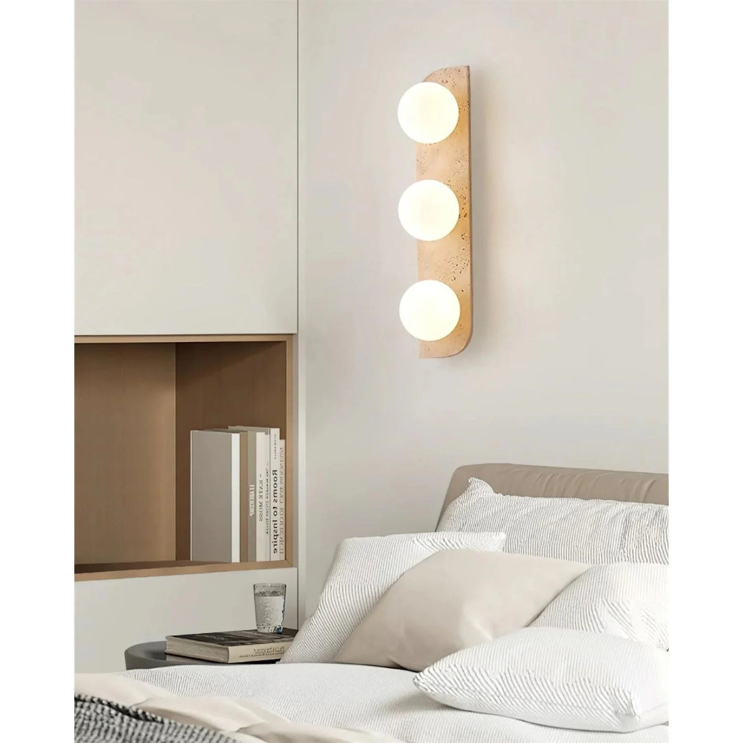 Round Stone Wall Light