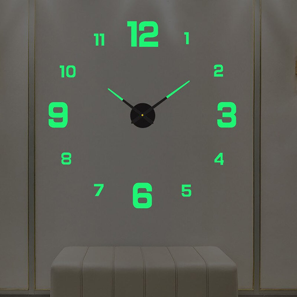 3D Wall Clock – Modern Roman Numeral Or Typographic Decorative Design
