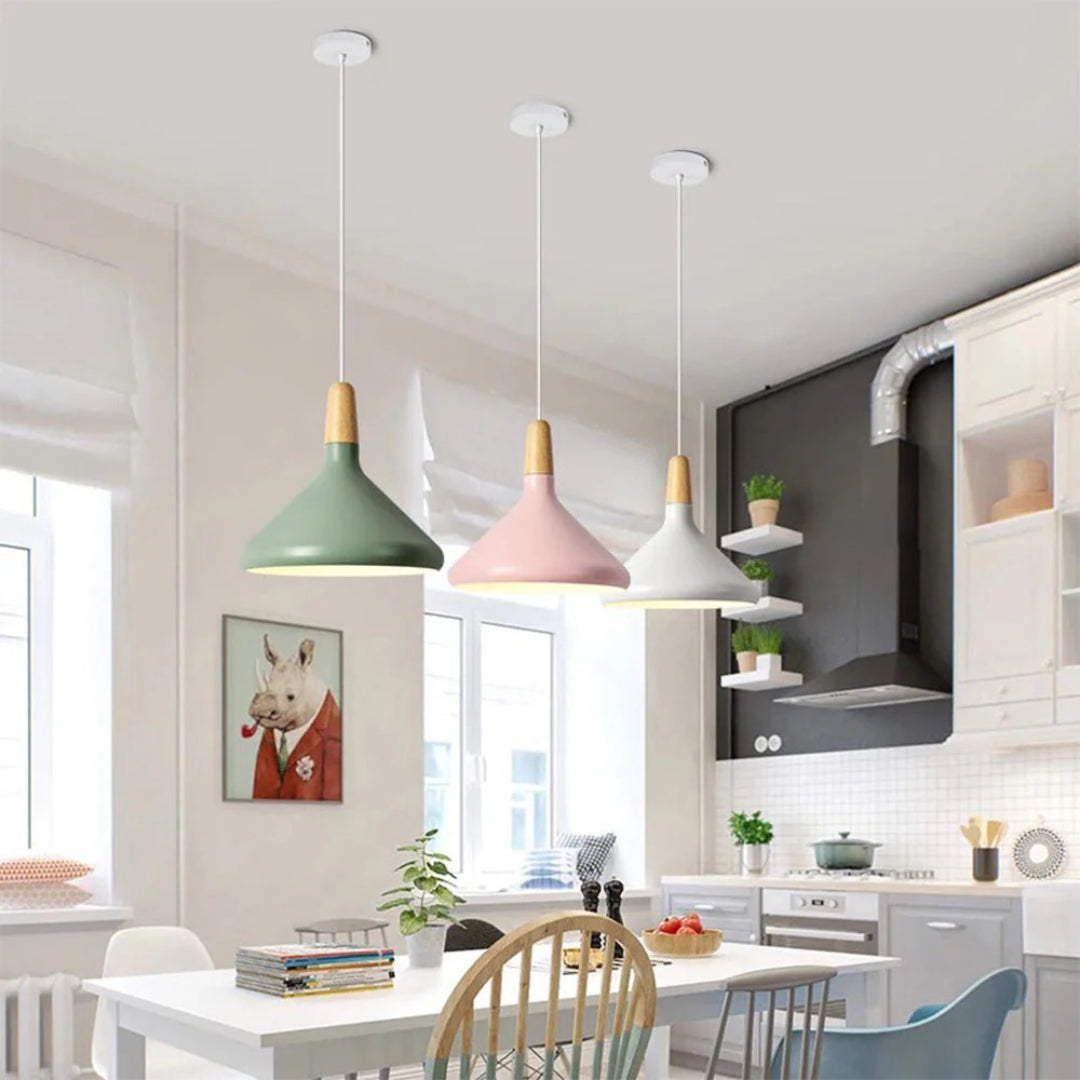 Scandinavian Wooden Pendant Light