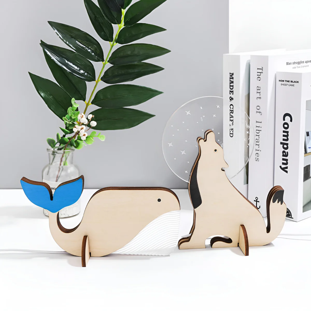 Wooden LED Table Lamp