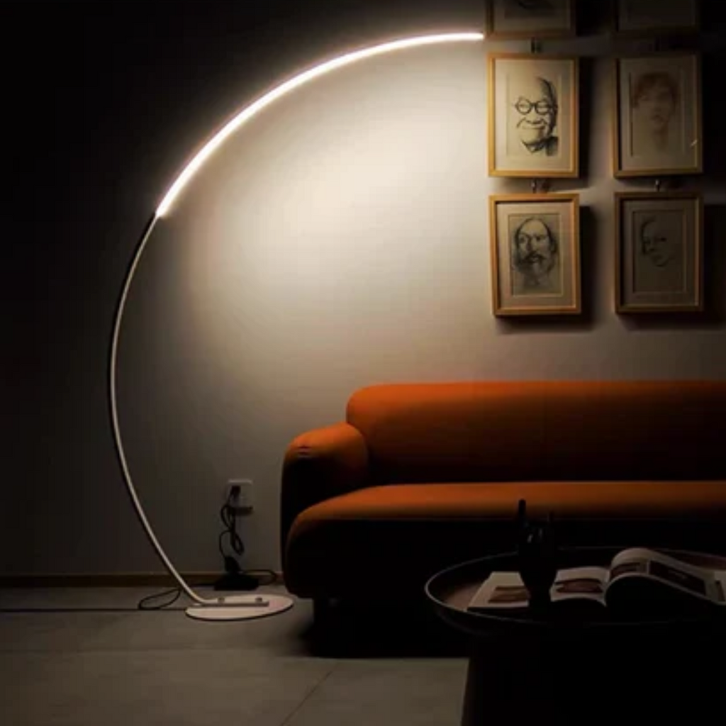 Minimalist Arc Floor Lamp Modern LED Standing Light