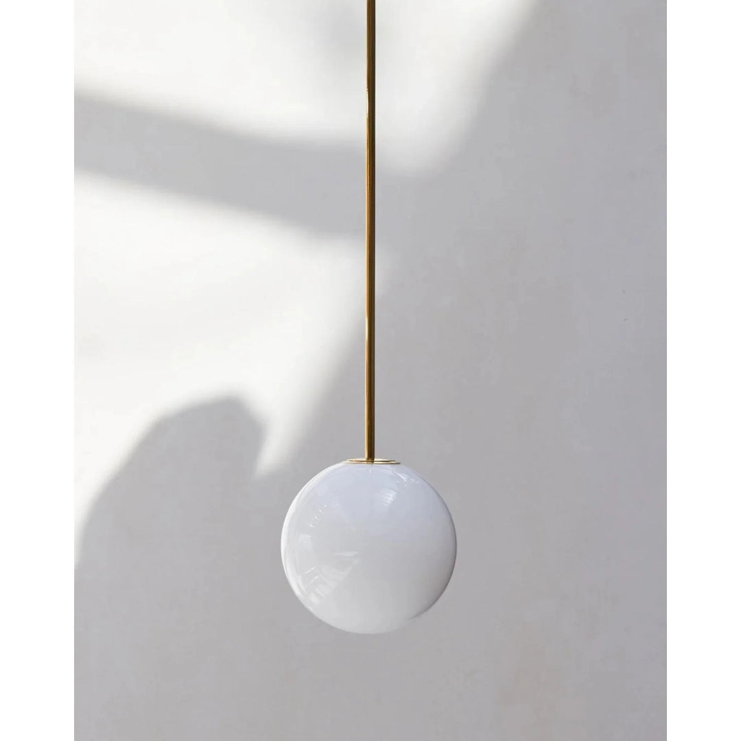 Minimalist Round Glass Pendant Light