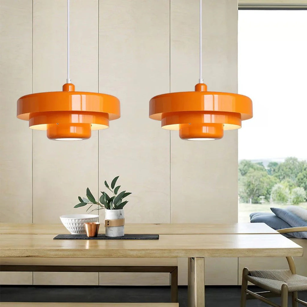 Layered Metal Pendant Light