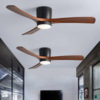 Ventilateur de plafond nordique en bois Ezra avec lumière - Neutralighting