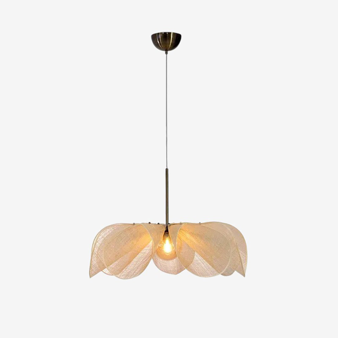 Fabric Pendant Lamp – Vintage Inspired Classic Shade Design