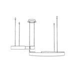 Circular LED Metal Pendant Light