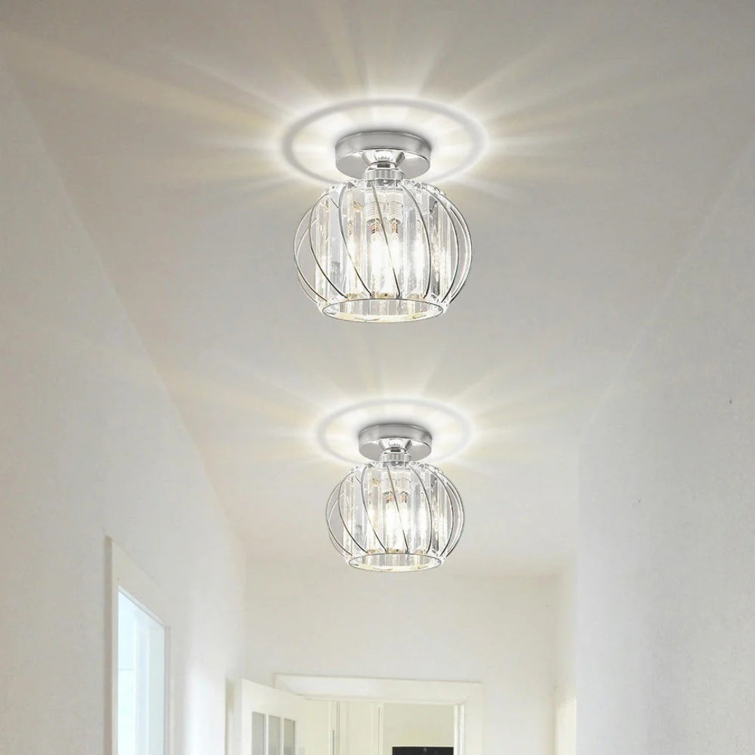 Vintage Crystal Ceiling Light